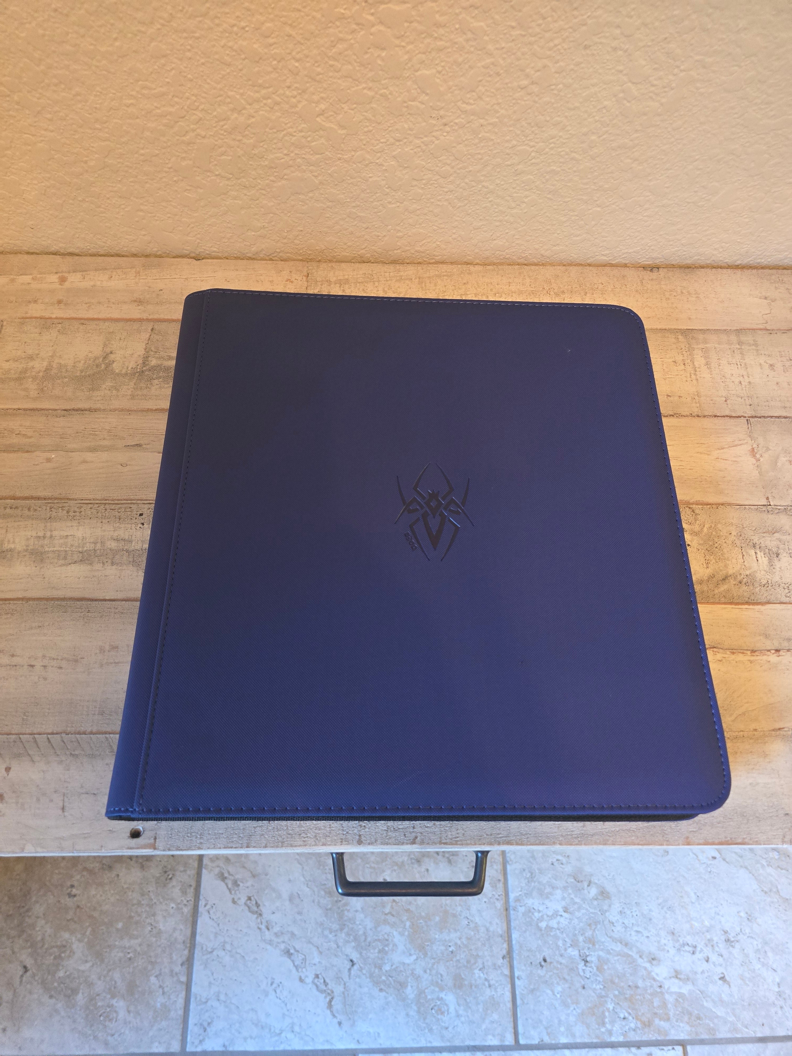 Spider Embossed Binders – Black Widow Gaming Designs