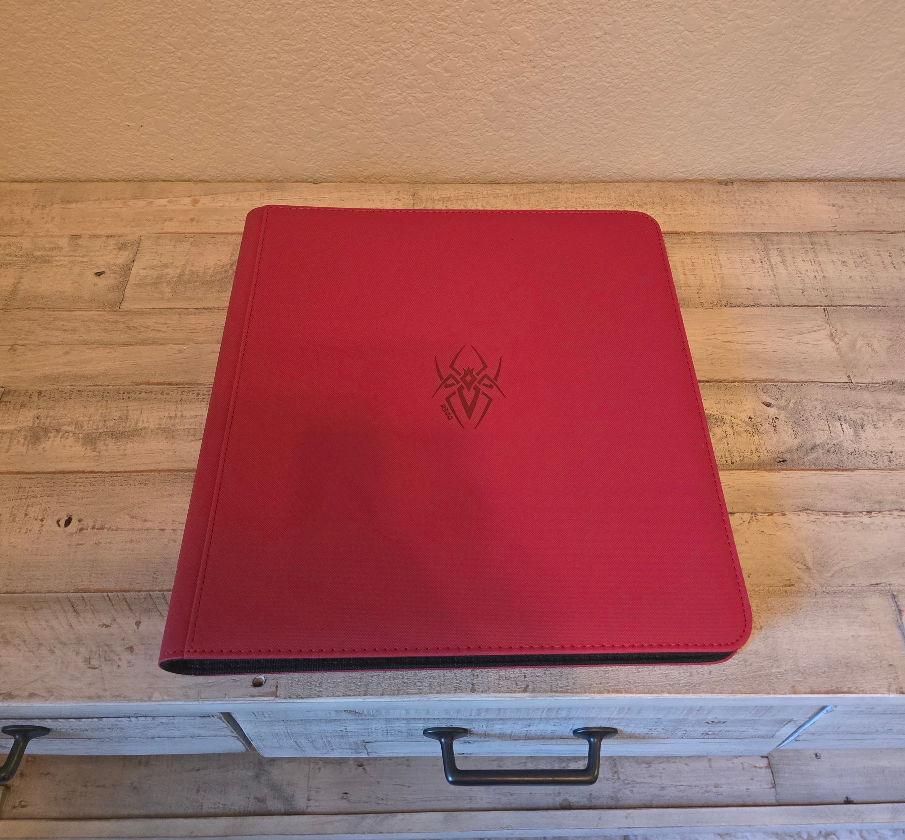Spider Embossed Binders – Black Widow Gaming Designs
