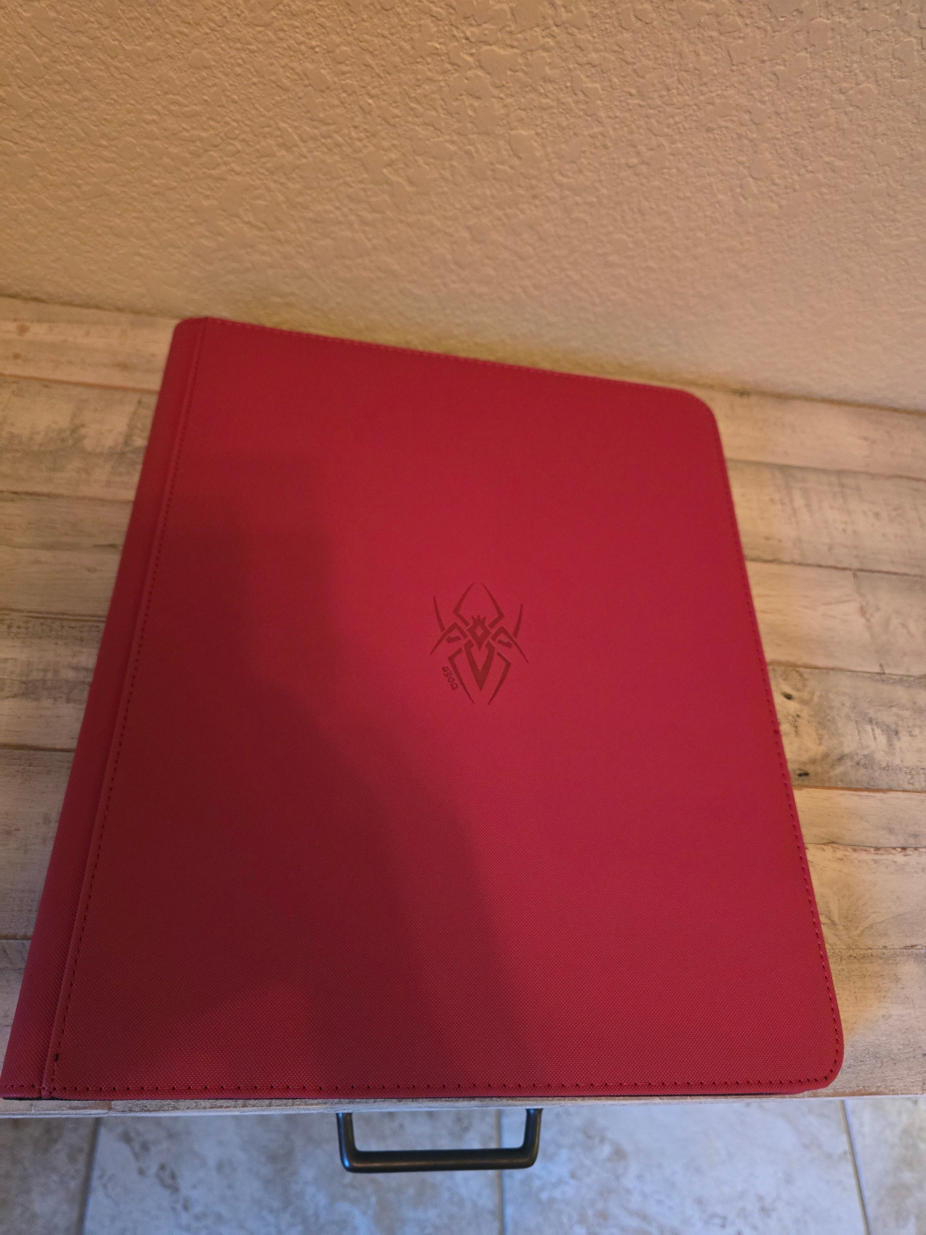 Spider Embossed Binders – Black Widow Gaming Designs