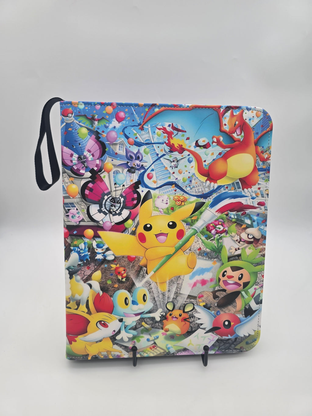 Pikachu Paint Brush 9-Pocket Binder
