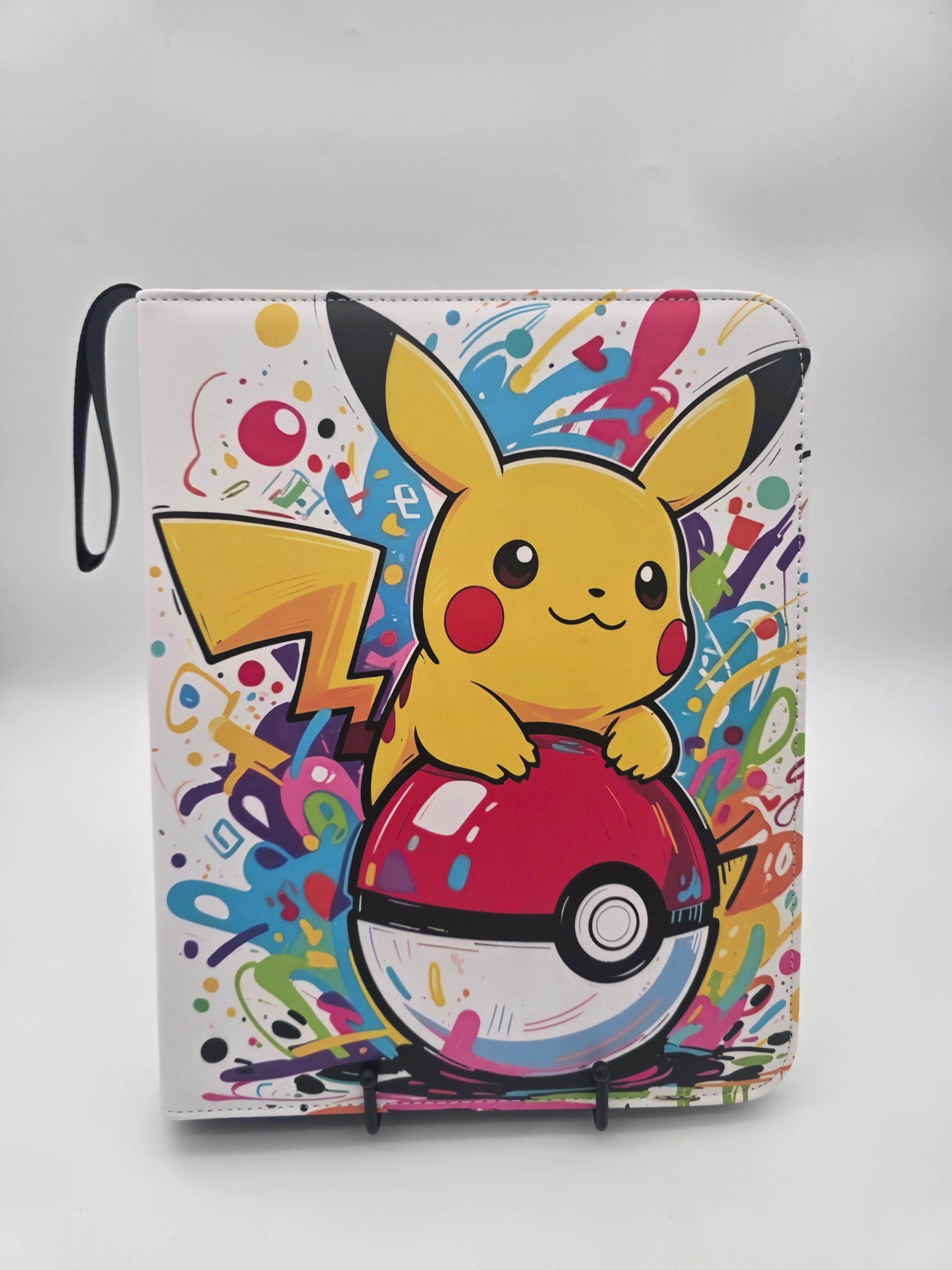 Colorful Pikachu with Pokeball 9-Pocket Binder