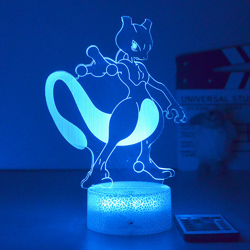 3-D Pokemon Lights w/ Crack Base