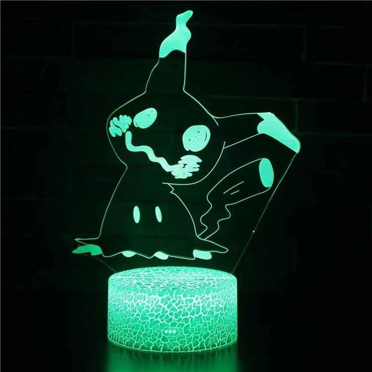 3-D Pokemon Lights w/ Crack Base