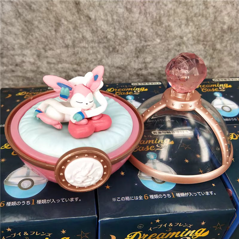 Sleeping Eevee Evolutions with Dream Case