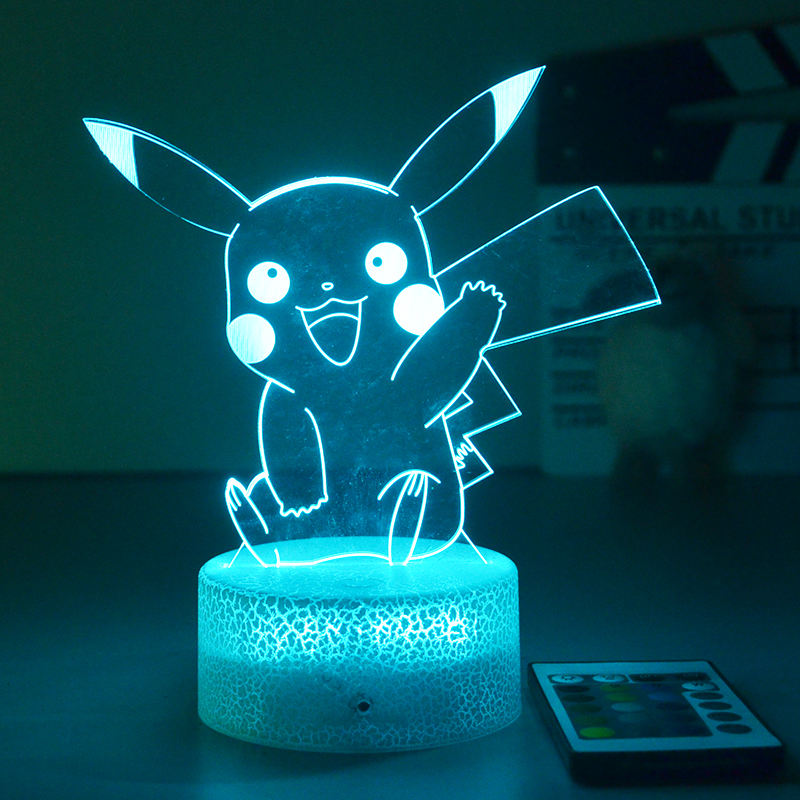 3-D Pokemon Lights w/ Crack Base