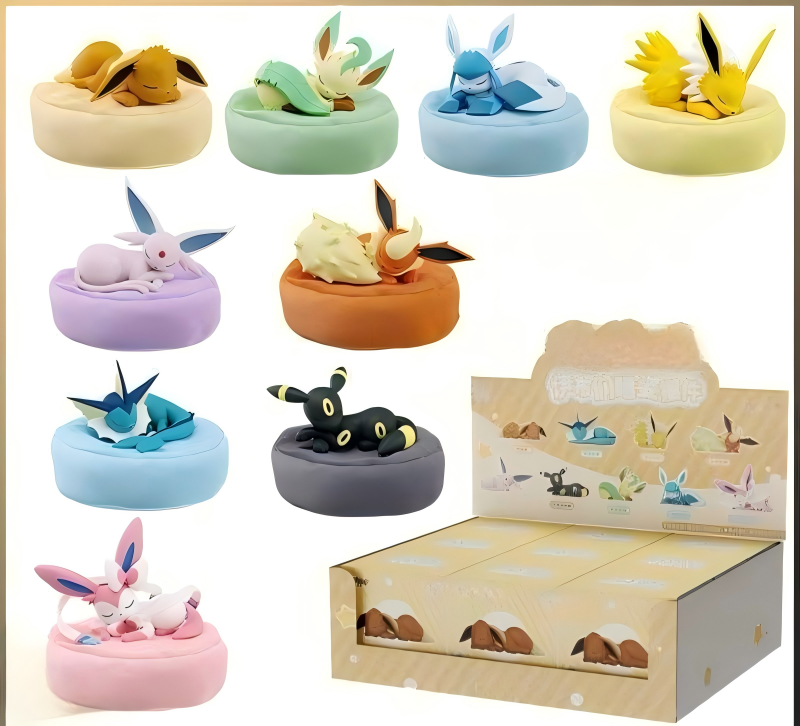 Mystery Sleeping Eevee Evolutions w/Pillow