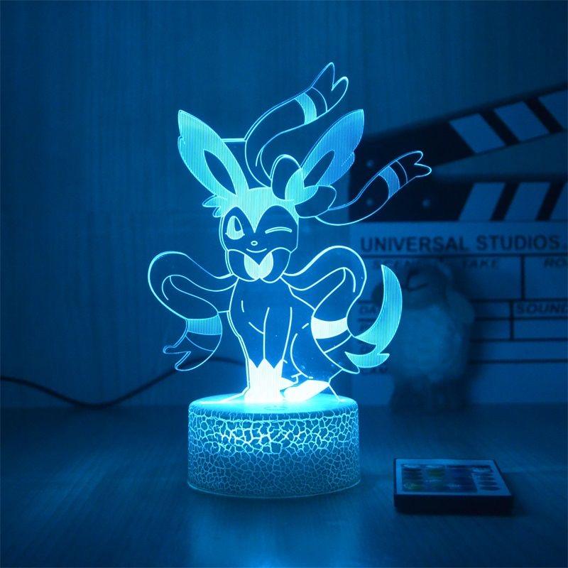 3-D Pokemon Lights w/ Crack Base