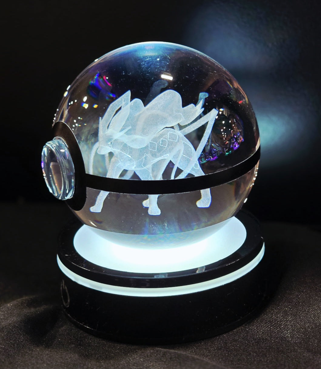 Crystal Pokeball Light