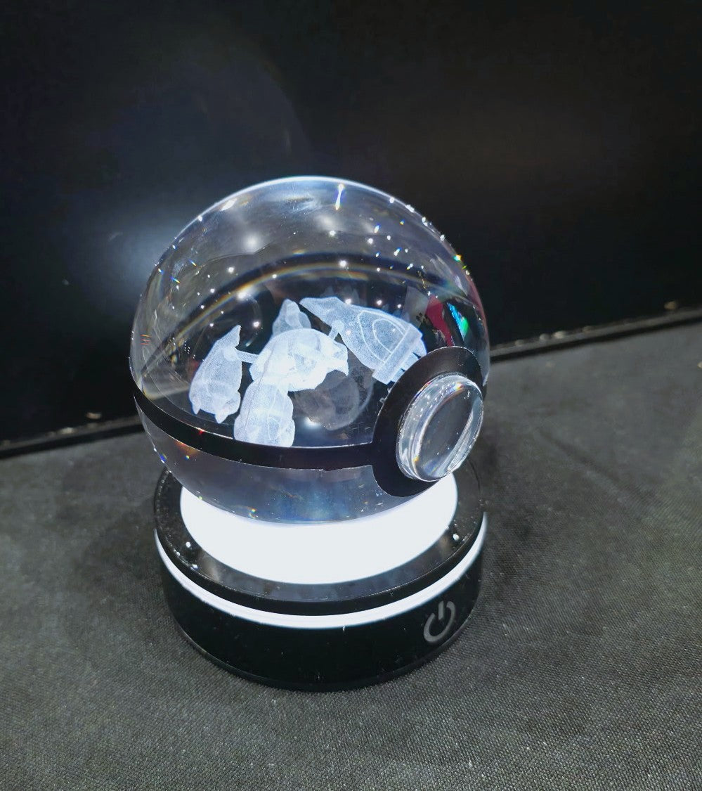 Crystal Pokeball Light