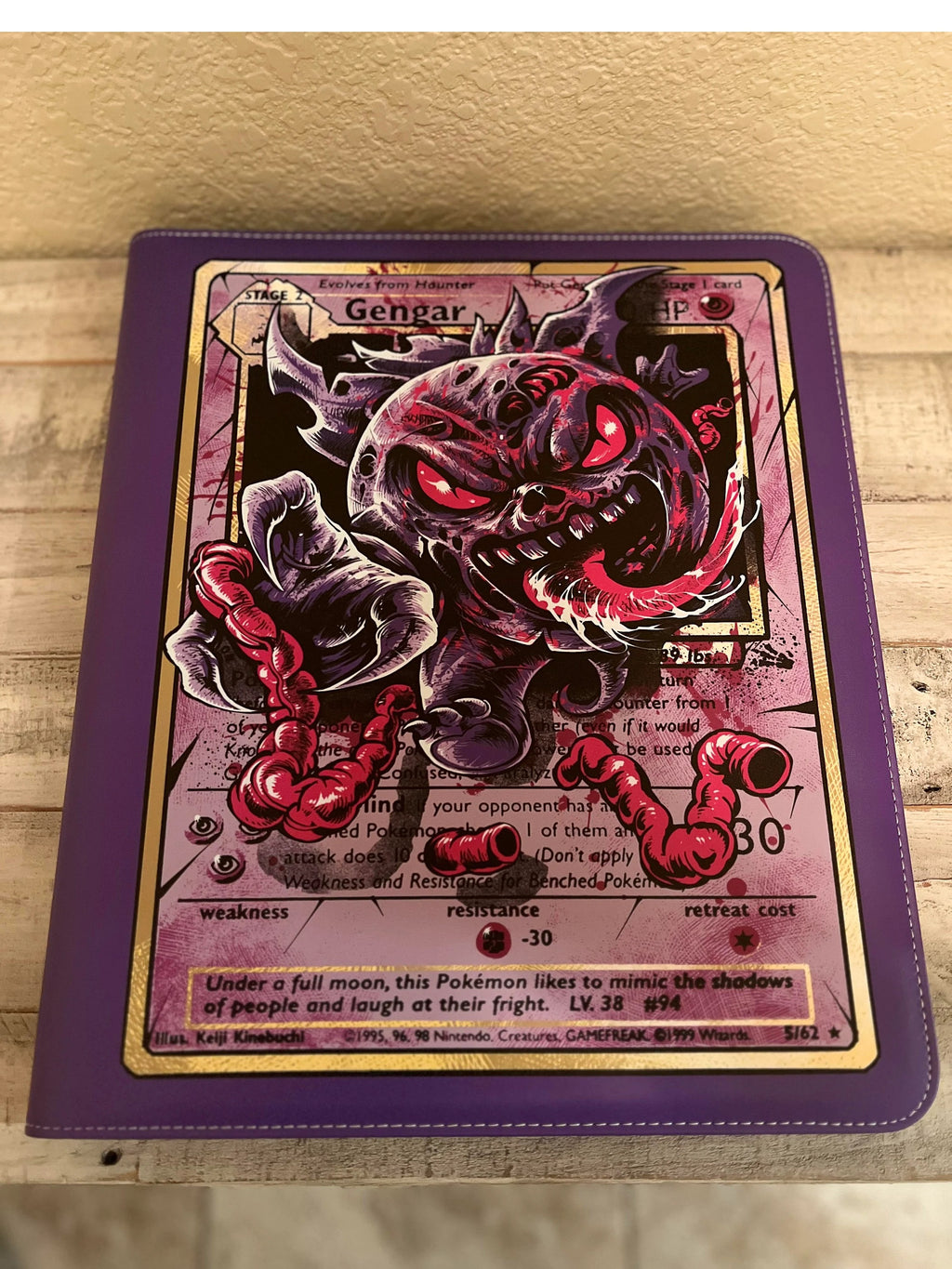 Zombie Gengar 9 Pocket Top-Loader Card Binder